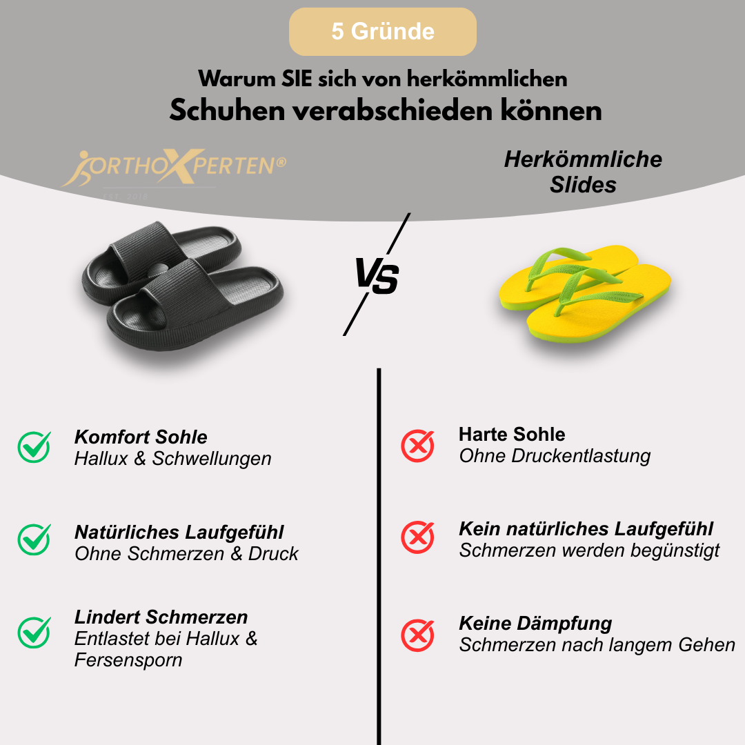 OrthoX - Orthopädische Slipper mit extra Komfort für Schmerzlinderung Im Alltag - Khaki