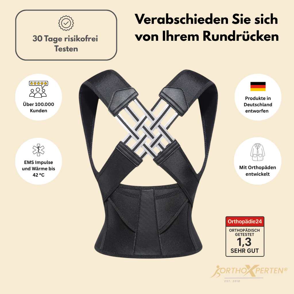 OrthoX - Haltungskorrekturgurt bei Fehlhaltung & Schmerzen