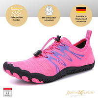 OrthoX - Rutschfeste Trail Barfußschuhe für natürliche Beweglichkeit - Rosa