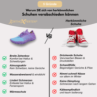 OrthoX - Rutschfeste Trail Barfußschuhe für natürliche Beweglichkeit - Lila