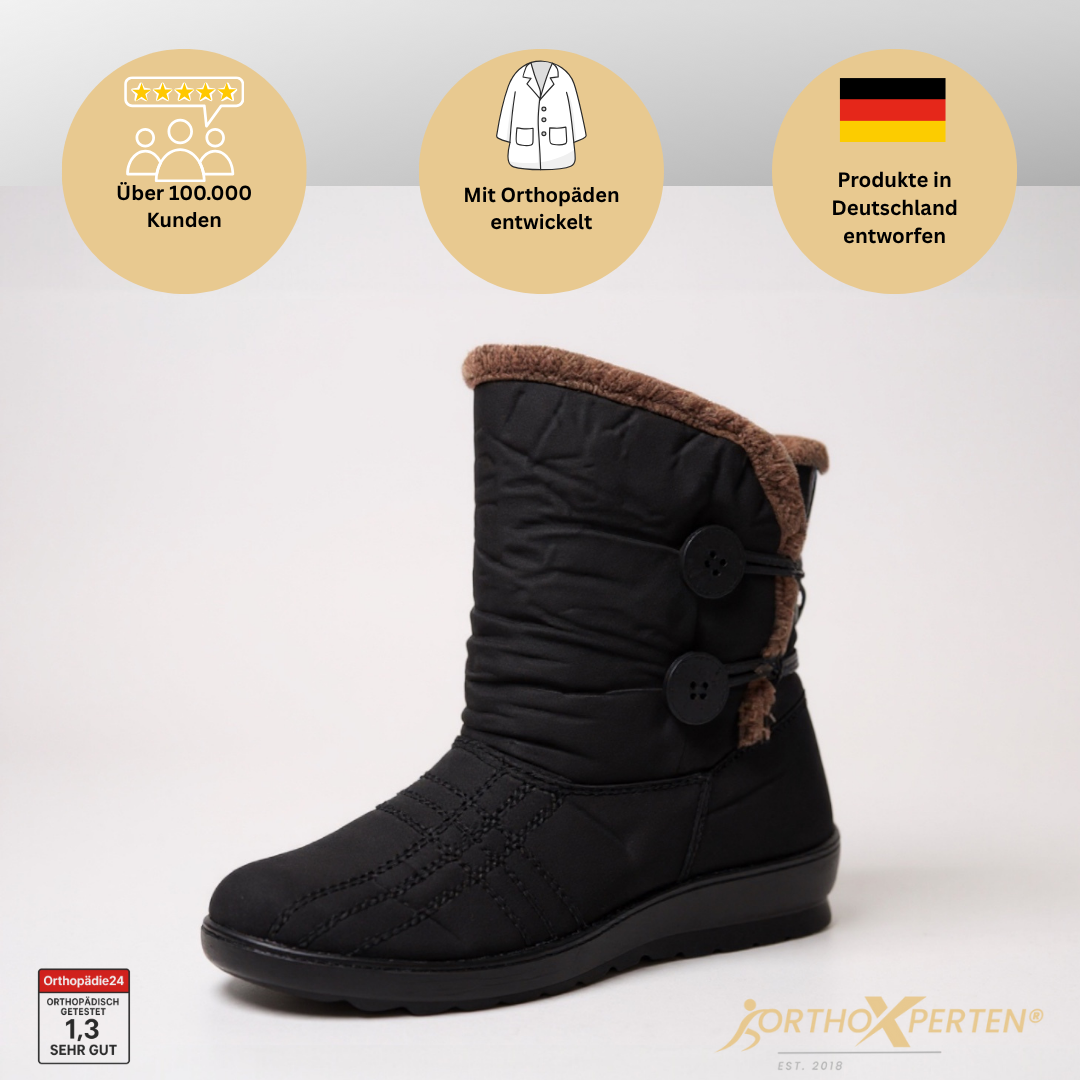 OrthoX- Damen Winterstiefel, Wasserdicht Warm Bis -20°C