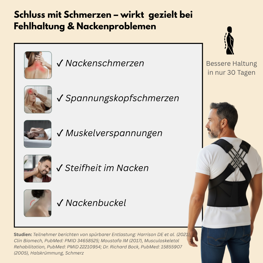 OrthoX - Haltungskorrekturgurt bei Fehlhaltung & Schmerzen