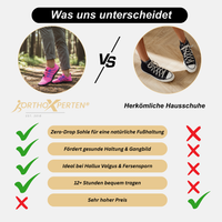 OrthoX - Rutschfeste Trail Barfußschuhe für natürliche Beweglichkeit - Rosa