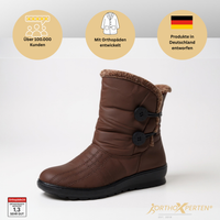 OrthoX- Damen Winterstiefel, Wasserdicht Warm Bis -20°C