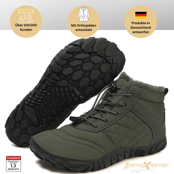 Insulating Winter Barefoot Shoe with Non-Slip Sole - FrostFit