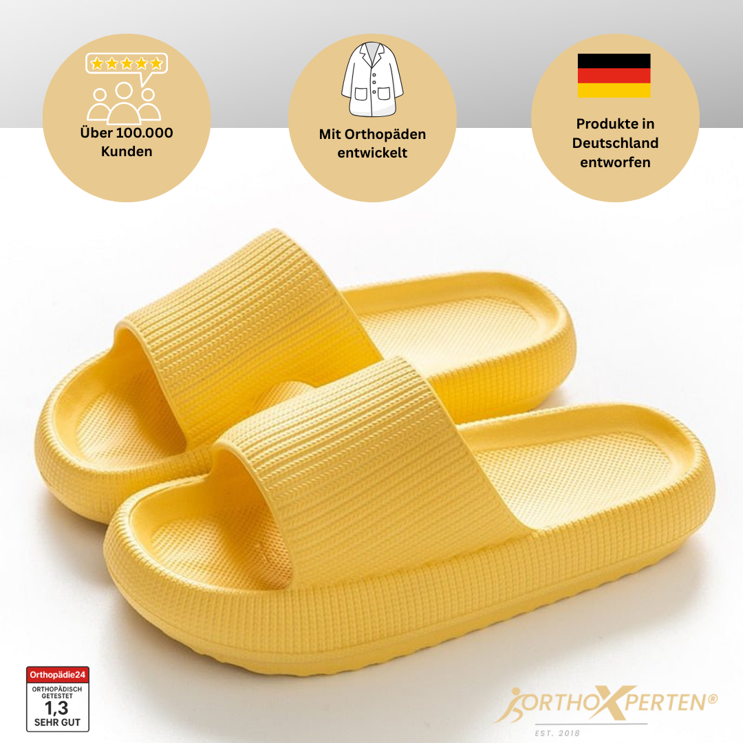 OrthoX - Orthopädische Slipper mit extra Komfort für Schmerzlinderung Im Alltag - Gelb