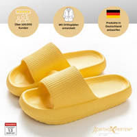OrthoX - Orthopädische Slipper mit extra Komfort für Schmerzlinderung Im Alltag - Gelb