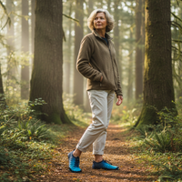 OrthoX - Rutschfeste Trail Barfußschuhe für natürliche Beweglichkeit - Dunkelblau