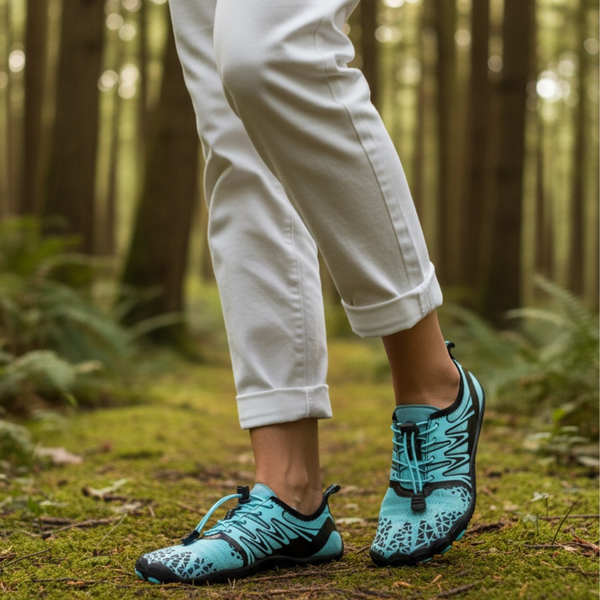 OrthoX - Rutschfeste Trail Barfußschuhe für natürliche Beweglichkeit - Türkis