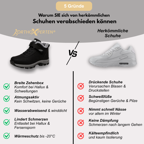 OrthoX- Ergonomische Winterschuhe zur Schmerzlinderung
