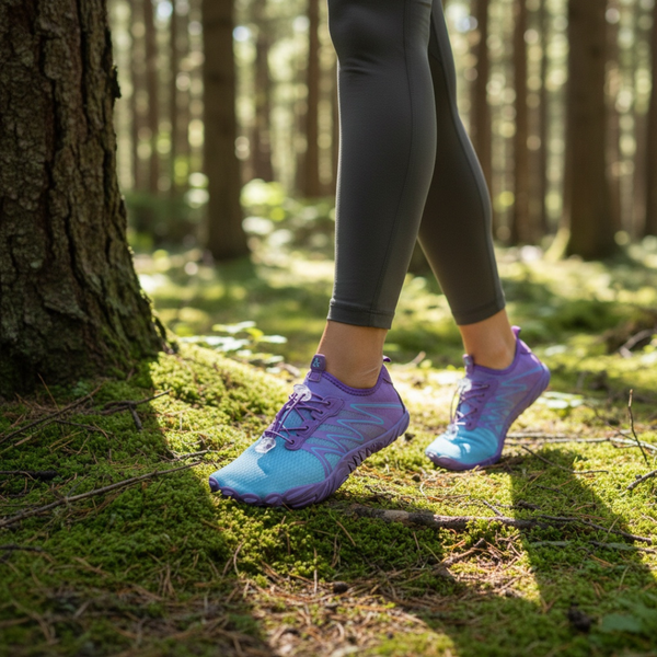 OrthoX - Rutschfeste Trail Barfußschuhe für natürliche Beweglichkeit - Lila