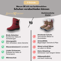 OrthoX- Damen Winterstiefel, Wasserdicht Warm Bis -20°C