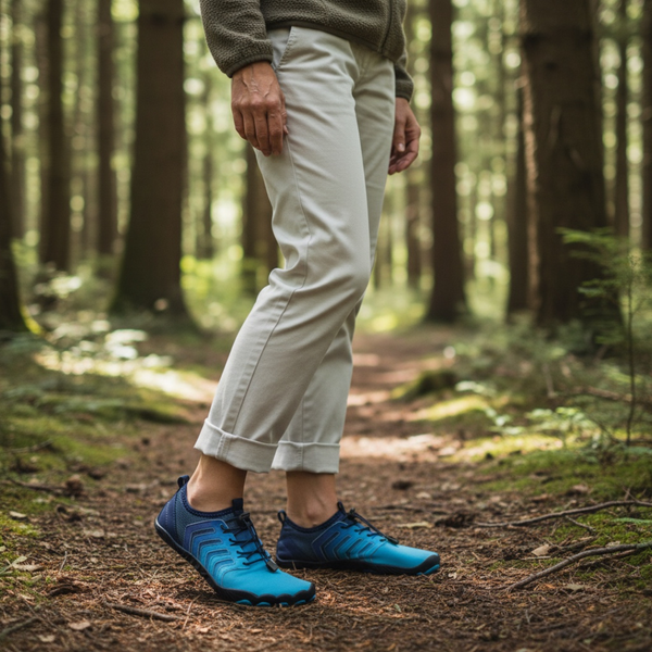 OrthoX - Rutschfeste Trail Barfußschuhe für natürliche Beweglichkeit - Dunkelblau