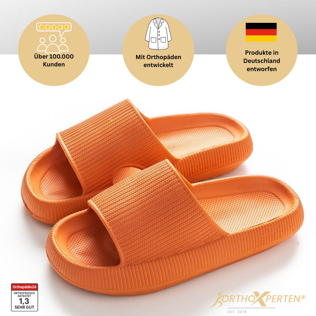 OrthoX - Orthopädische Slipper mit extra Komfort für Schmerzlinderung Im Alltag - Orange