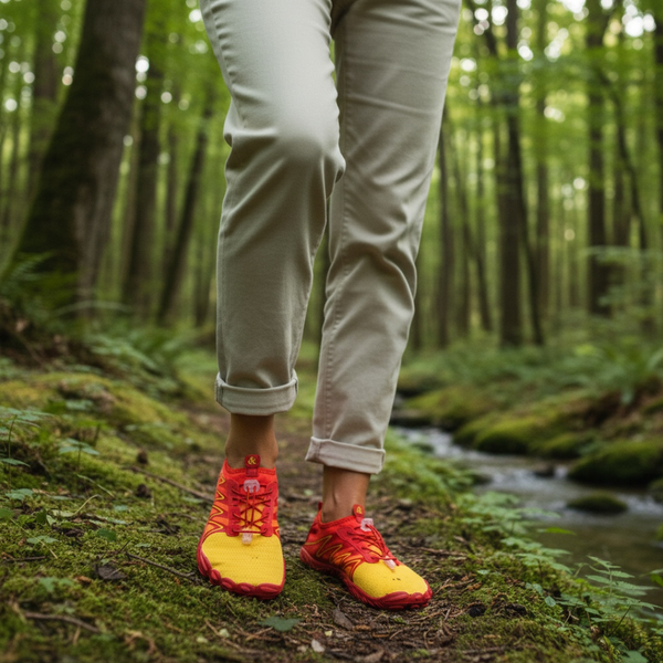 Red Yellow Trail V-Runner Pro - Universal Non-Slip Barefoot Shoes