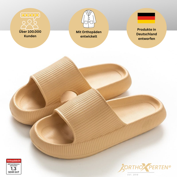 OrthoX - Orthopädische Slipper mit extra Komfort für Schmerzlinderung Im Alltag - Khaki