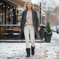 OrthoX- Damen Winterstiefel, Wasserdicht Warm Bis -20°C