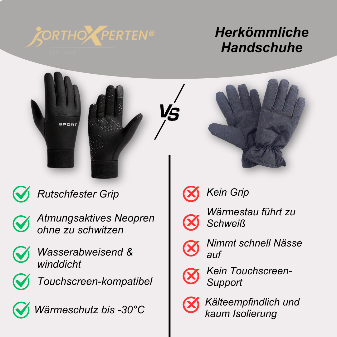 OrthoX - Wasserfeste Thermohandschuhe bis -30°C