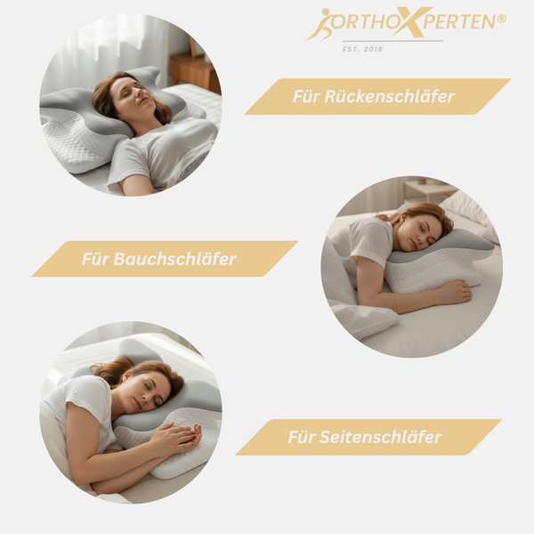 Morgenglück-ergonomisches Kissen für einen schmerzfreien Schlaf