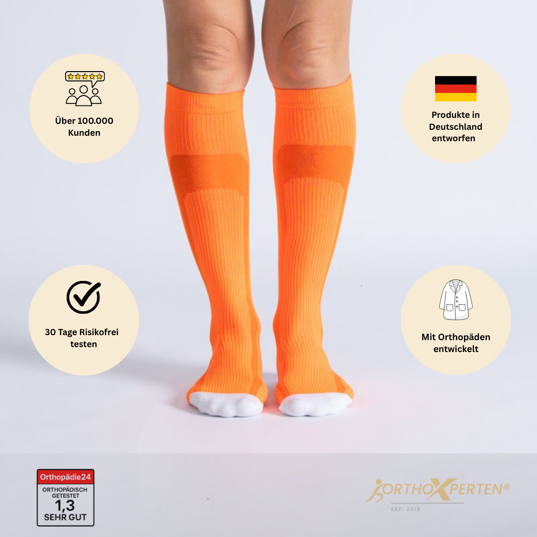 OrthoX - Kompressionssocken für Schmerzfreiheit und Komfort - Orange