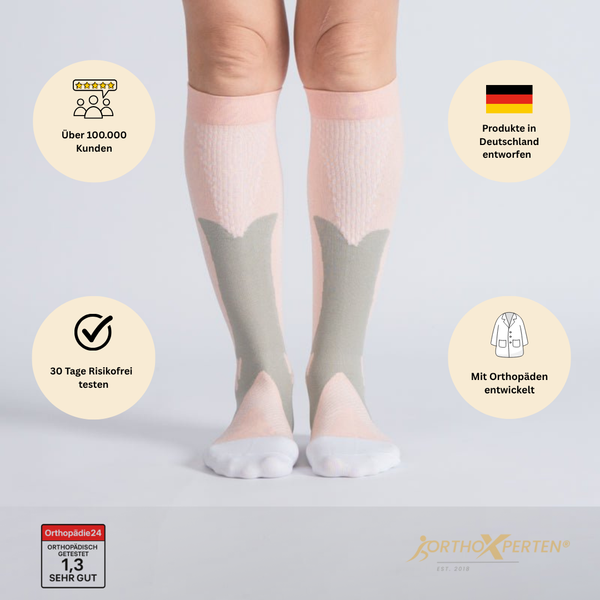 OrthoX - Kompressionssocken für Schmerzfreiheit und Komfort - Pink