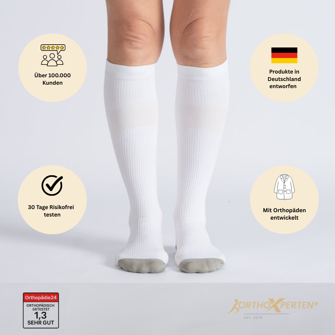 OrthoX - Kompressionssocken für Schmerzfreiheit und Komfort - Weiß