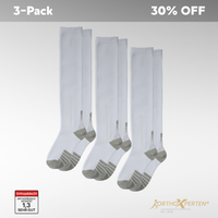 OrthoX - 3-Pack Kompressionssocken für Schmerzfreiheit und Komfort - Weiß