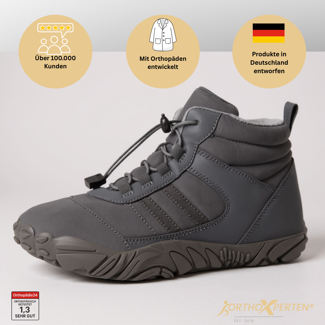 OrthoX - Schmerzlindernde und wasserabweisende Barfußschuhe für den Winter