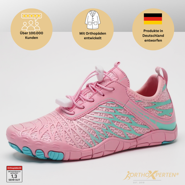 OrthoX - ergonomischer & schemrzlindernder Barfußschuh ohne Schnürsenkel