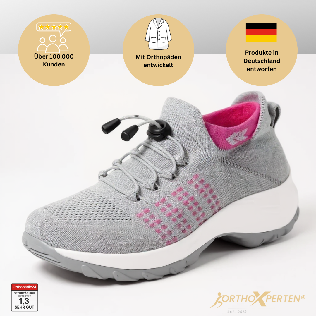 OrthoX- ergonomischer schmerzlindernder Alltagsschuh ohne Schnürsenkel
