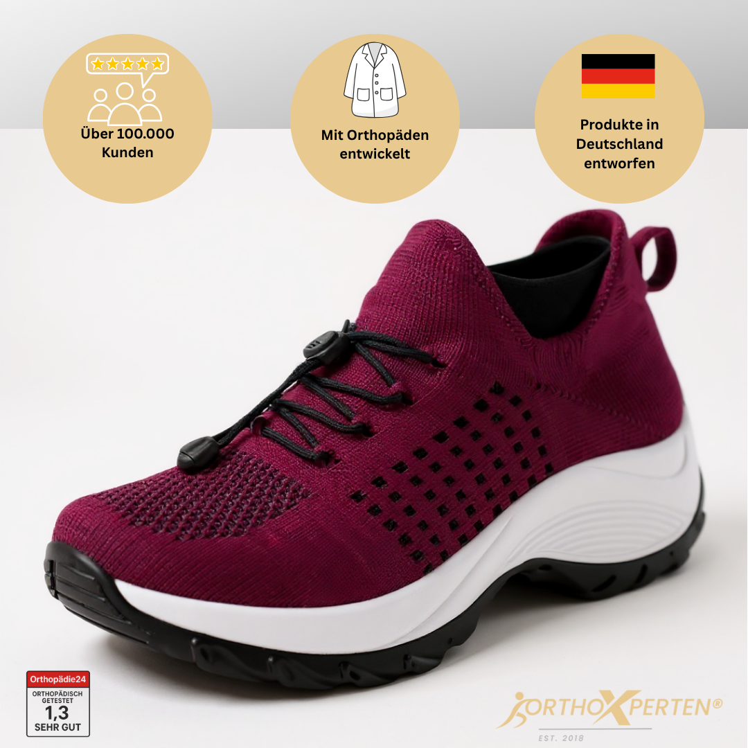 OrthoX- ergonomischer schmerzlindernder Alltagsschuh ohne Schnürsenkel