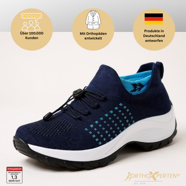 OrthoX- ergonomischer schmerzlindernder Alltagsschuh ohne Schnürsenkel