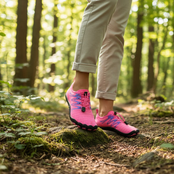 OrthoX - Rutschfeste Trail Barfußschuhe für natürliche Beweglichkeit - Rosa